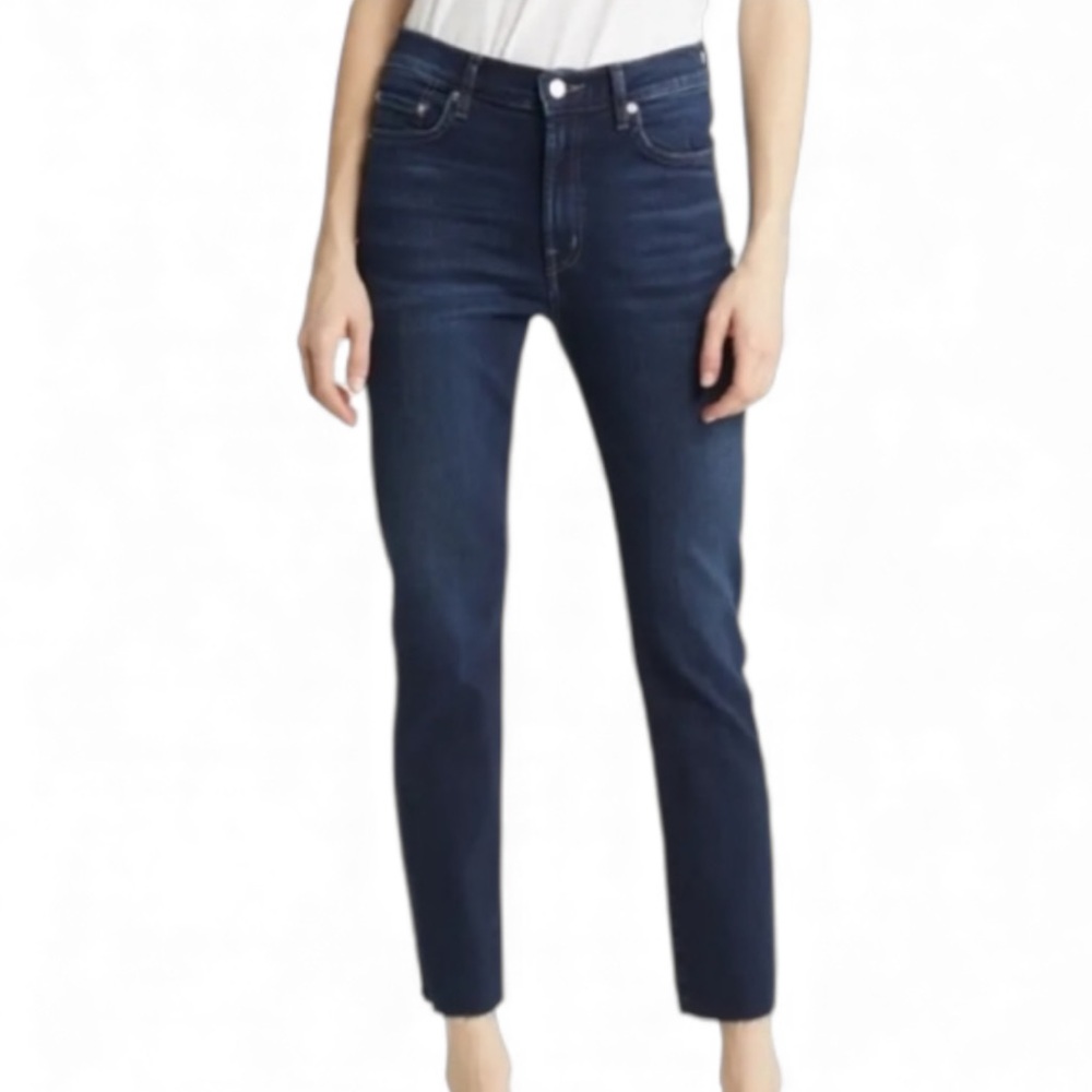 NWT Edwin fray hem Bree skinny jeans in dark wash size 31